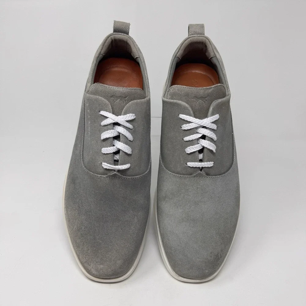 Wolf & Shepherd Derby Shoes Mens‎ 11 M Gray Suede Hybrid Comfort Dress Sneakers